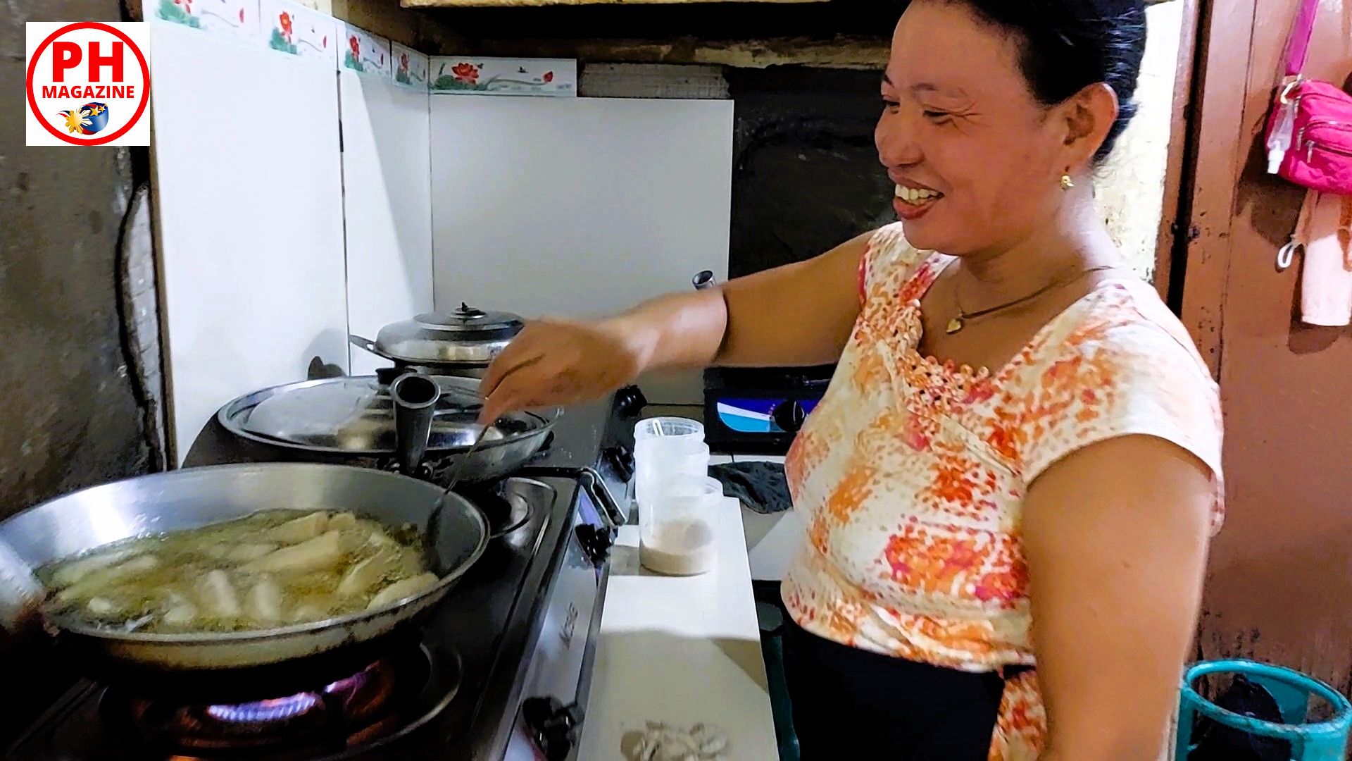 Cooking at the market