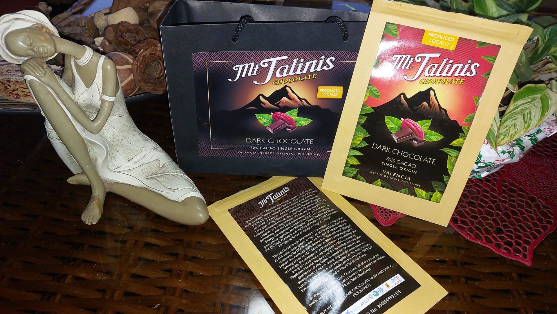 Buy Mt. Talinis Dark Chocolate NOW and save a Mountain