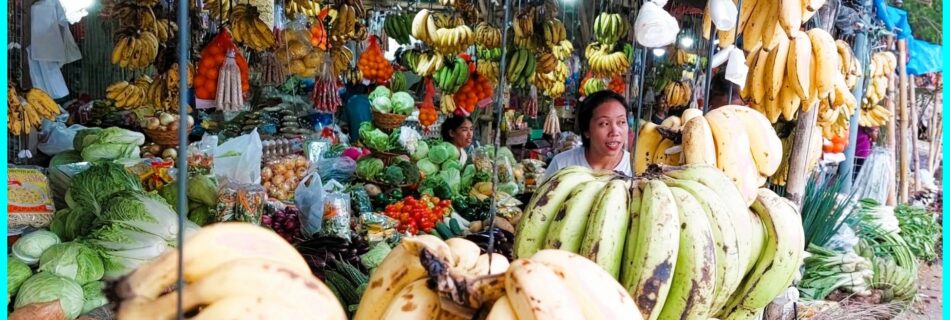 Photo of the Day for Januay 02, 2024 – Fruit stalls at the plaza in Bacong