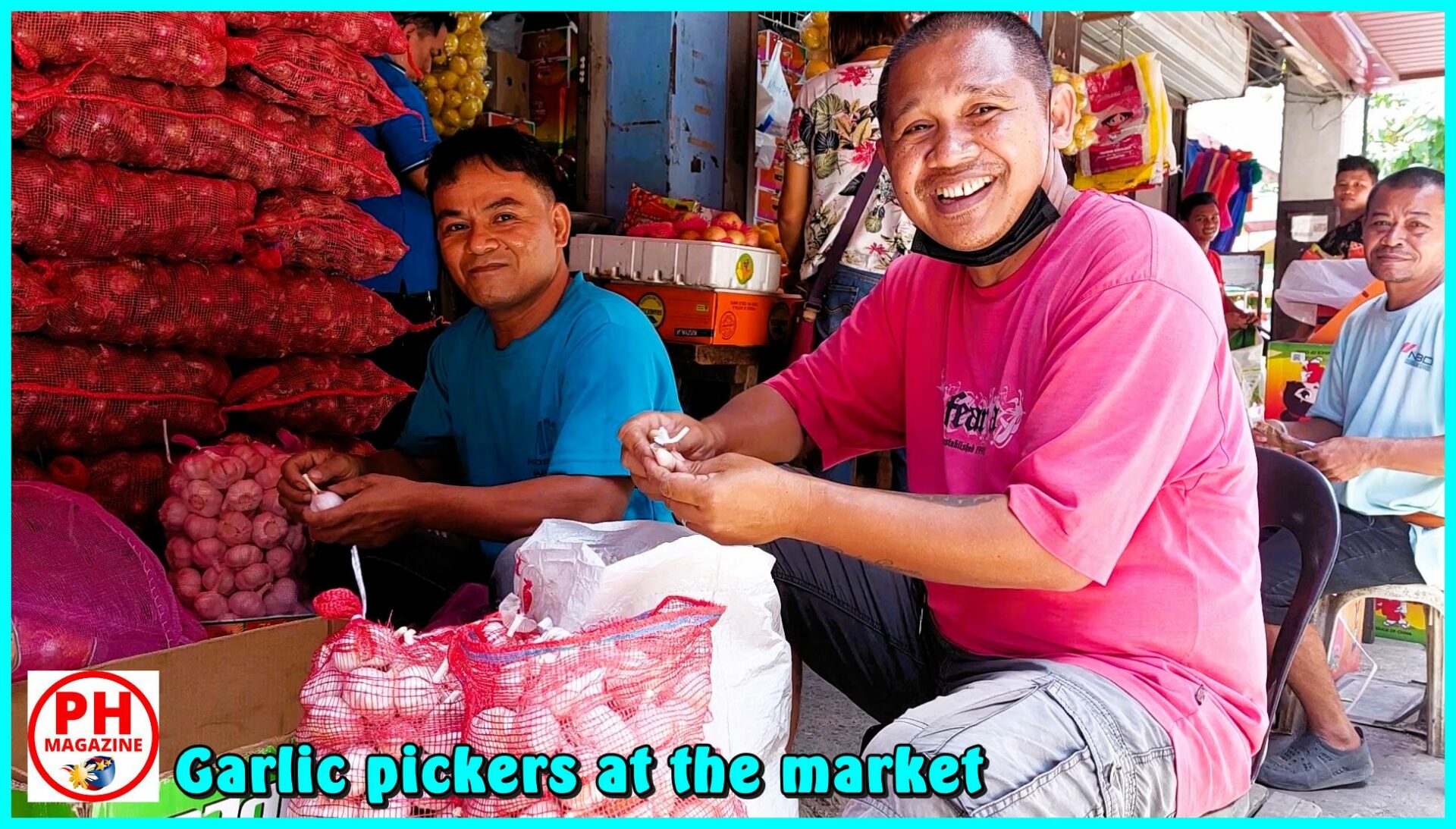 SIGHTS OF NEGROS ORIENTAL - PHOTO OF THE DAY - Garlic pickers at the market