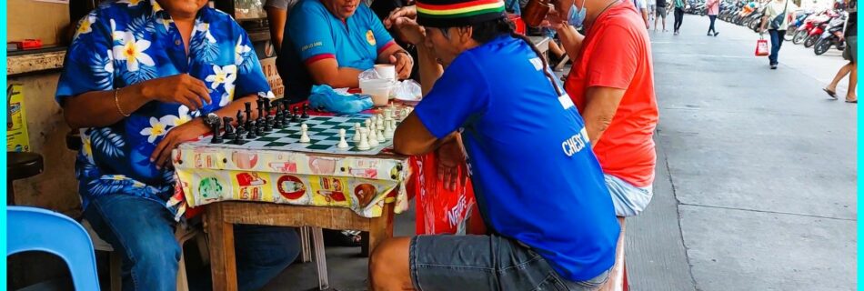 Photo of the Day for January 14, 2024 – Chess players at the market in Dumaguete City