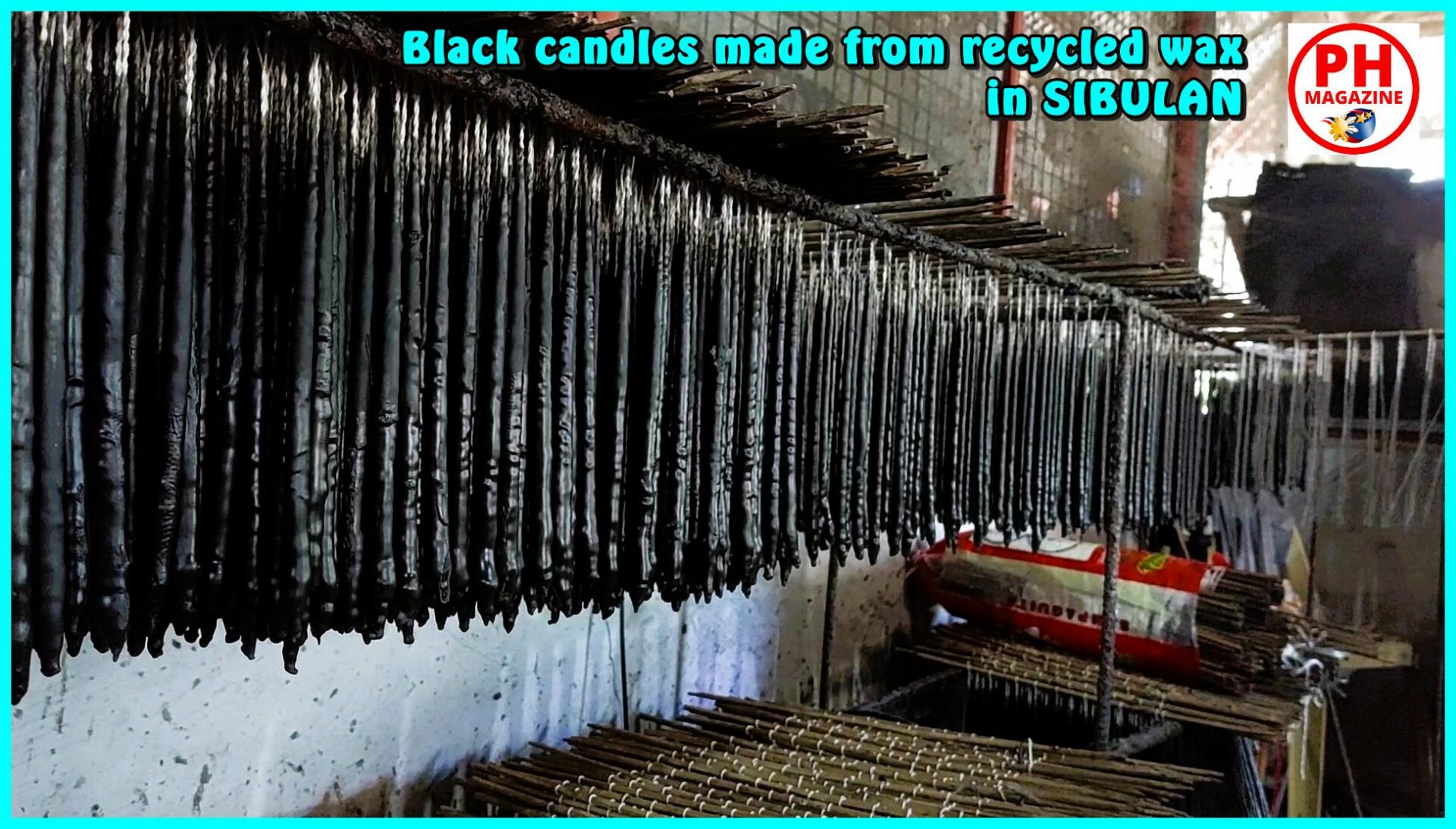 SIGHTS OF NEGROS - PHTO OF THE DAY - Black candles made from recycled wax in Sibulan