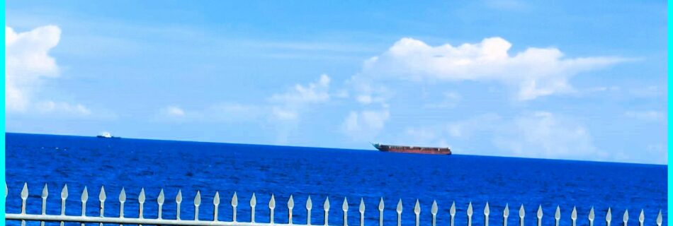 Photo of the Day for February 20, 2024 – Tug and barge seen between Negros and Siquijor