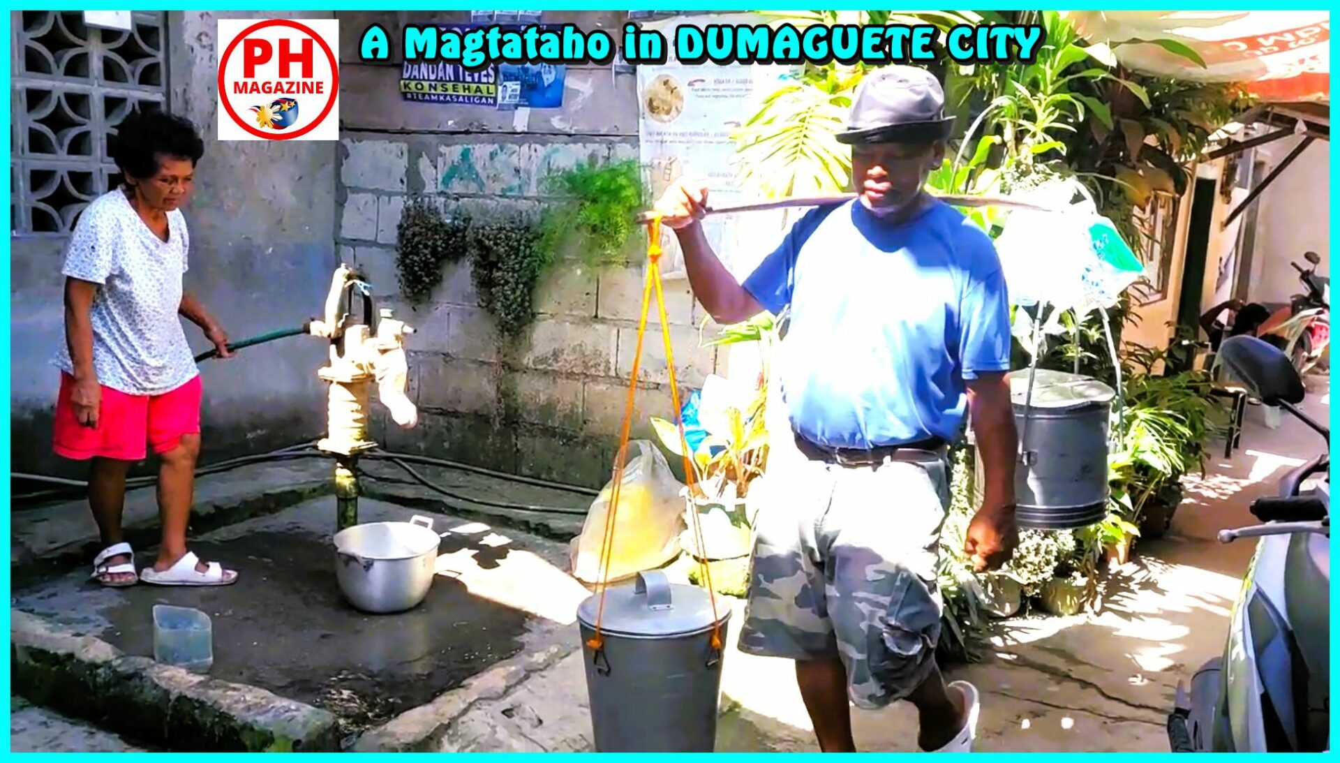 SIGHTS OF NEGROS - PHOTO OF THE DAY - A Magtataho in Dumaguete City