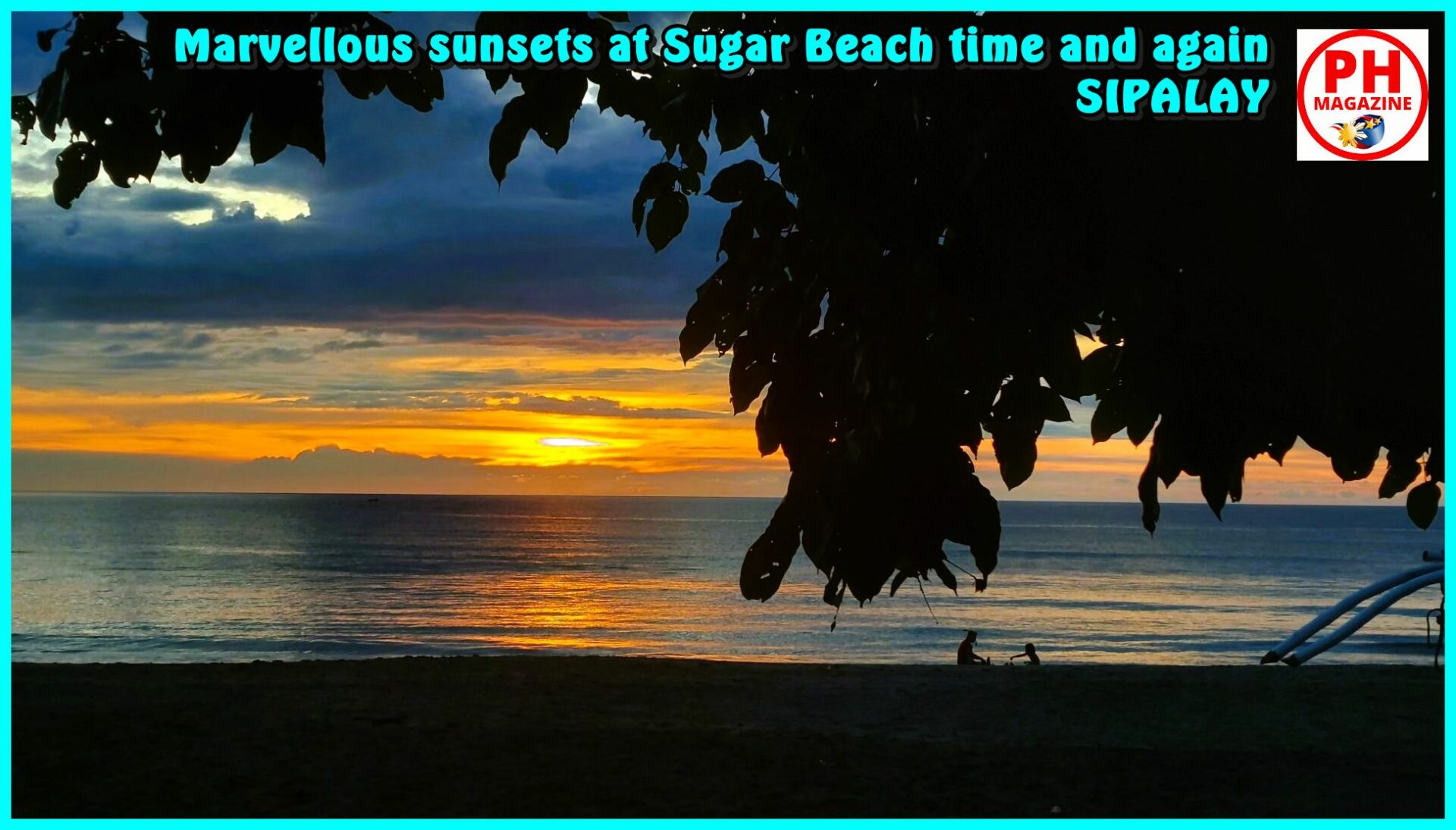 SIGHTS OF NEGROS - PHOTO OF THE DAY - One of the marvelous sunsets at Sugar Beach in Sipalay