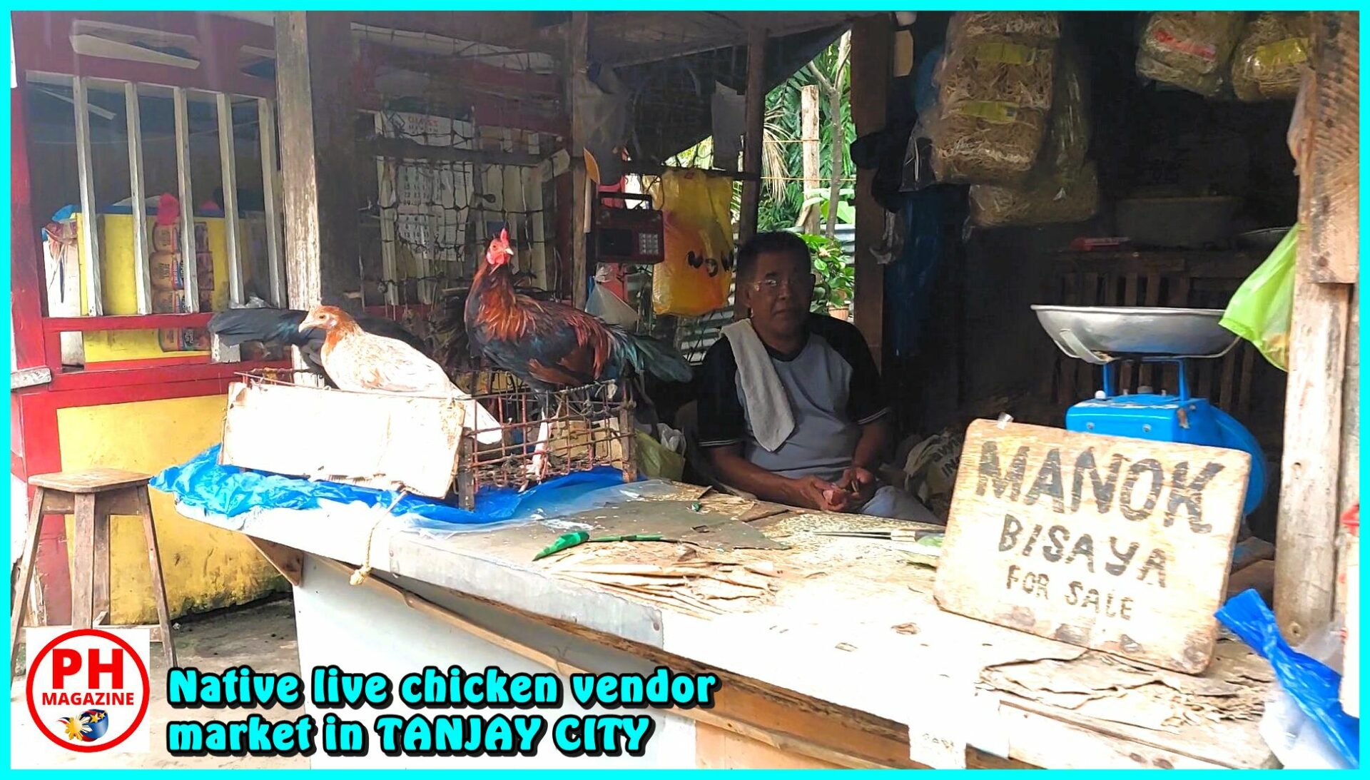 SIGHTS OF NEGROS - PHOTO OF THE DAY - Native chicken vendor at market in Tanjay City