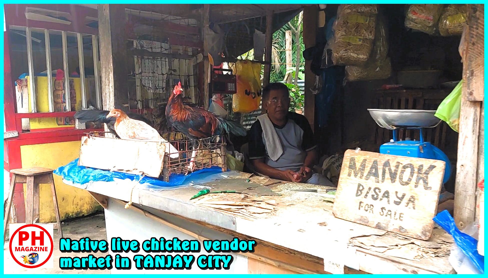 Photo of the Day for March 08. 2024 – Native chicken vendor at market in Tanjay City