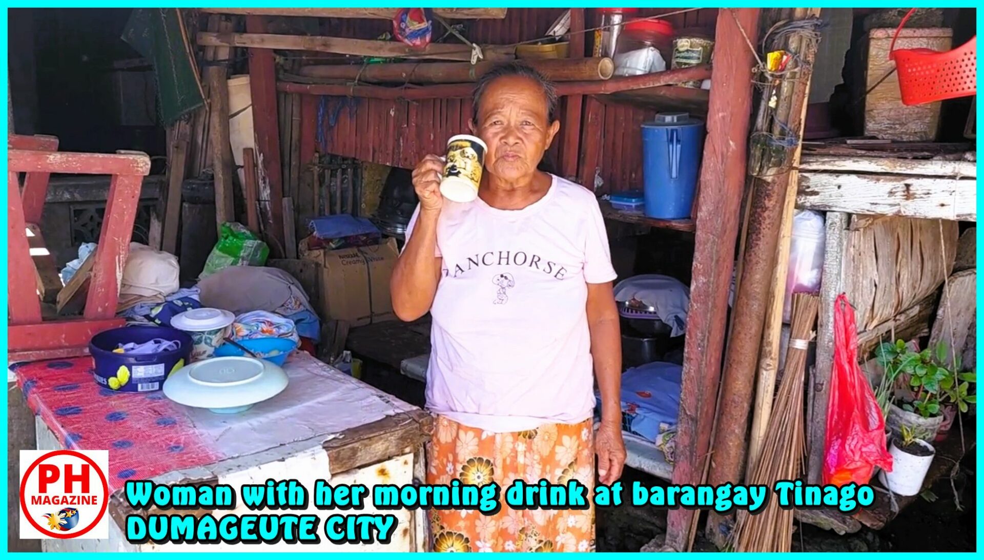 SIGHTS OF NEGROS - PHOTO OF THE DAY - Woman at her home in barangay Tinago in Dumaguete City