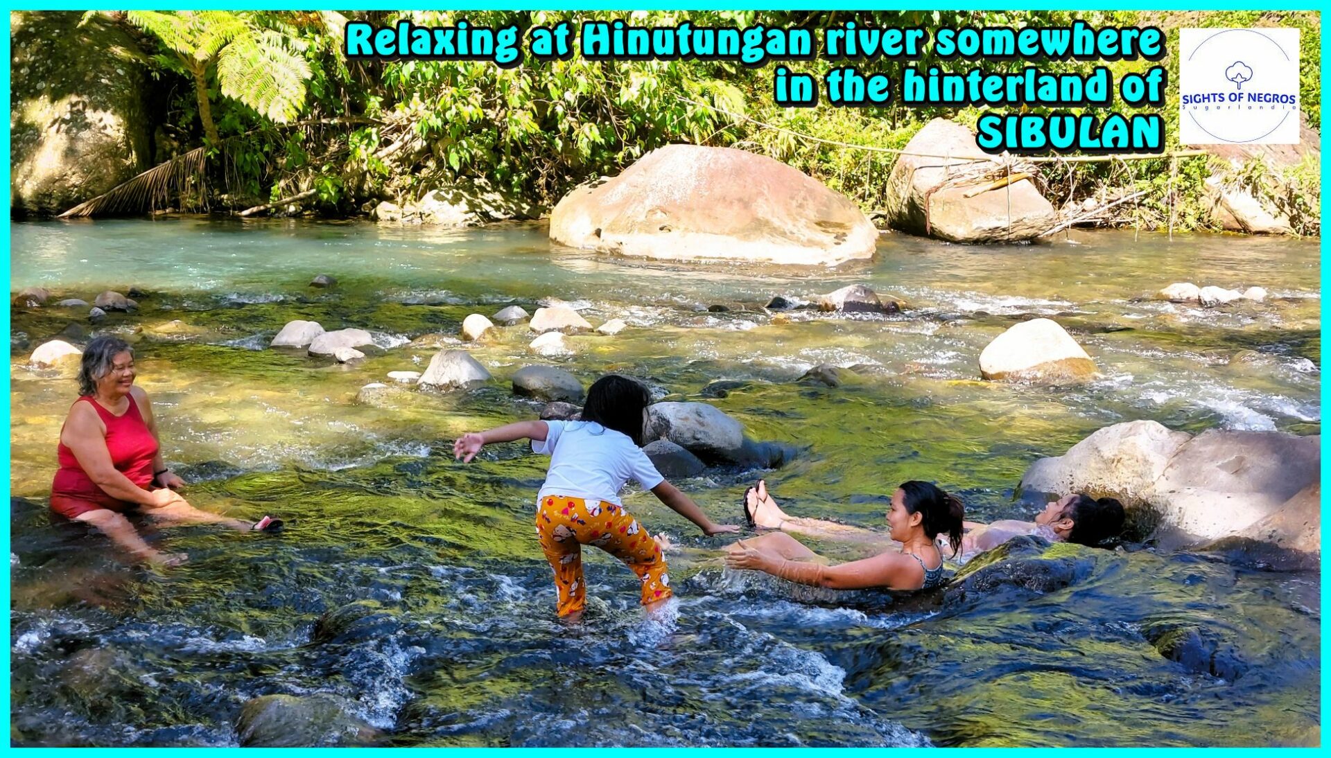 SIGHTS OF NEGROS - PHOTO OF THE DAY - Relaxing in the waters of the refreshing Hinutungan River in Sibulan