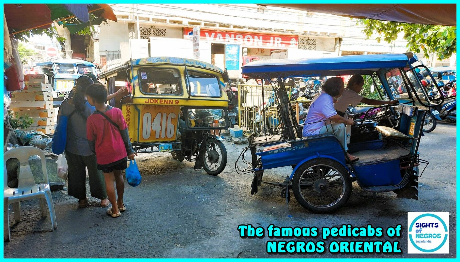 SIGHTS OF NEGROS - PHOTO OF THE DAY - Vibrant Life at the Dumaguete Public Market: A Pedicab Portrait